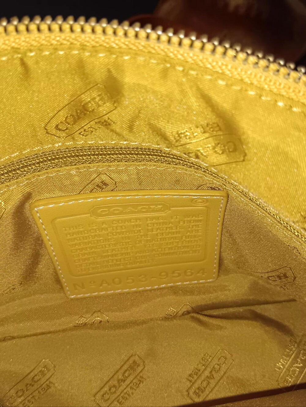 Coach Vintage Leather Shoulder Bag in Taupe Pink - Picture 6 of 7